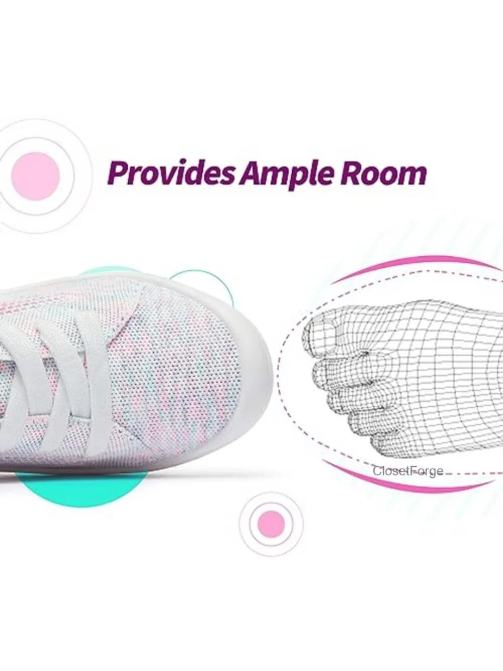 Women's Knit Slip-On Sneakers Lightweight Breathable Mesh Walking Shoes Elastic